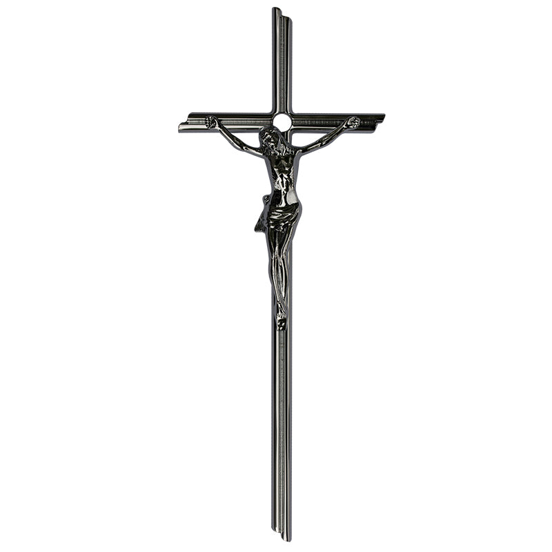 Kreuz Messing verchromt (40 cm) Klassisch