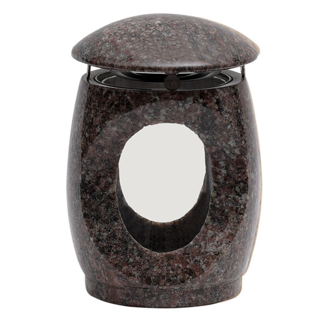 Grablampe Moderna aus Granit – Lila Gerais