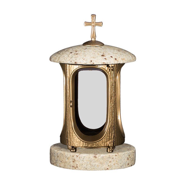 Grablaterne aus Granit Barock II – Kashmir Gold