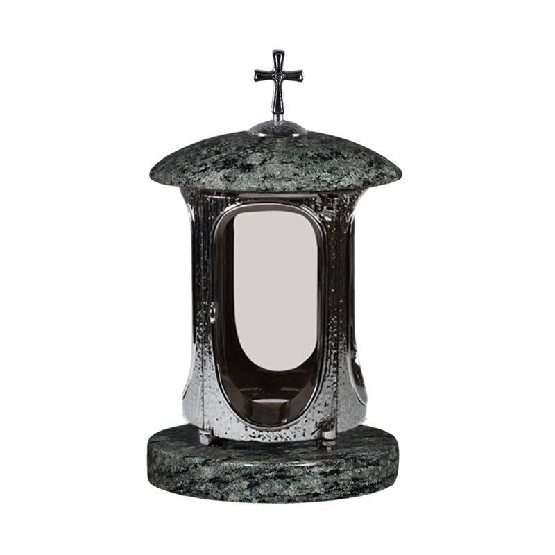 Grablaterne aus Granit verchromt – Olive Green