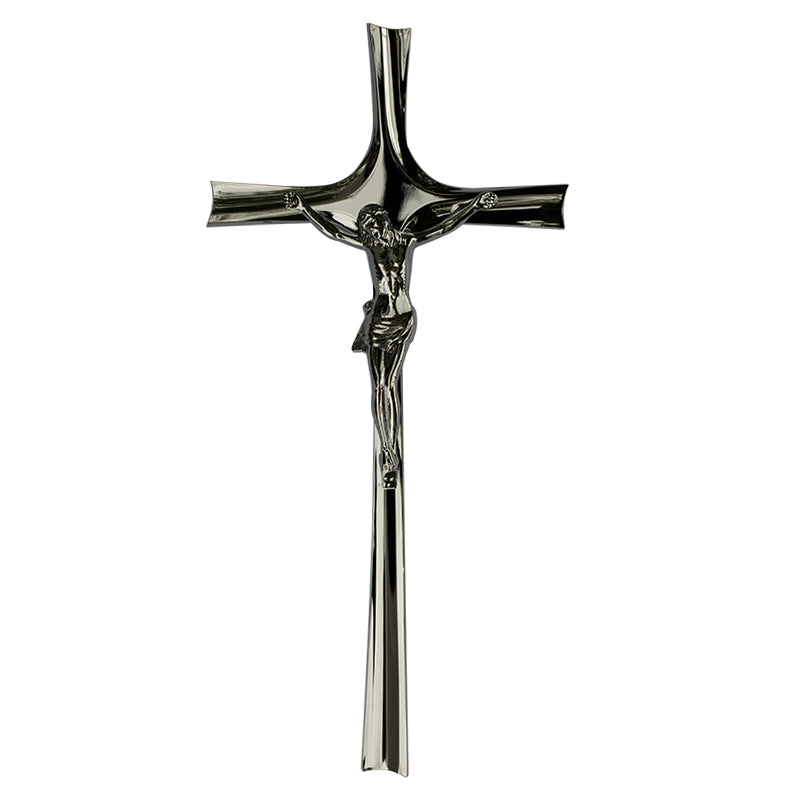 Kreuz Messing verchromt (40 cm / 19cm breit )