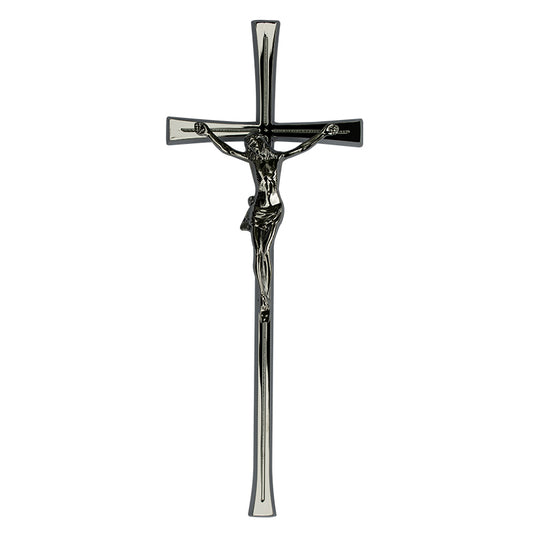 Messing Kreuz verchromt (49 cm) Elegante Form