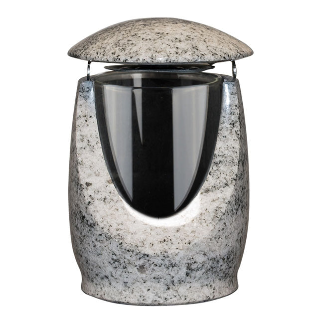 Grablampe Aura aus Granit – Viscont White