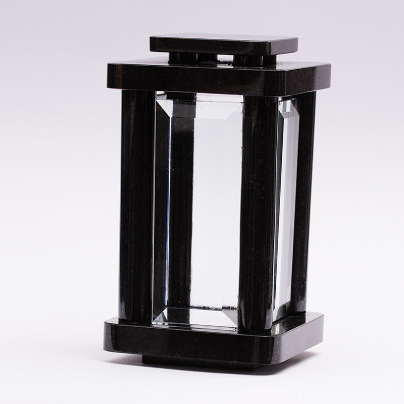 Grablampe Zeitlos aus Granit – Schwedisch Black
