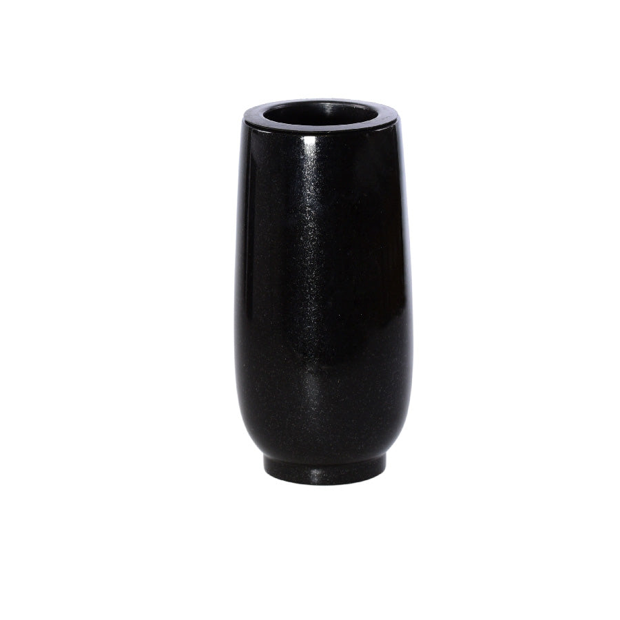Grabvase zeitlos – Schwedisch Black