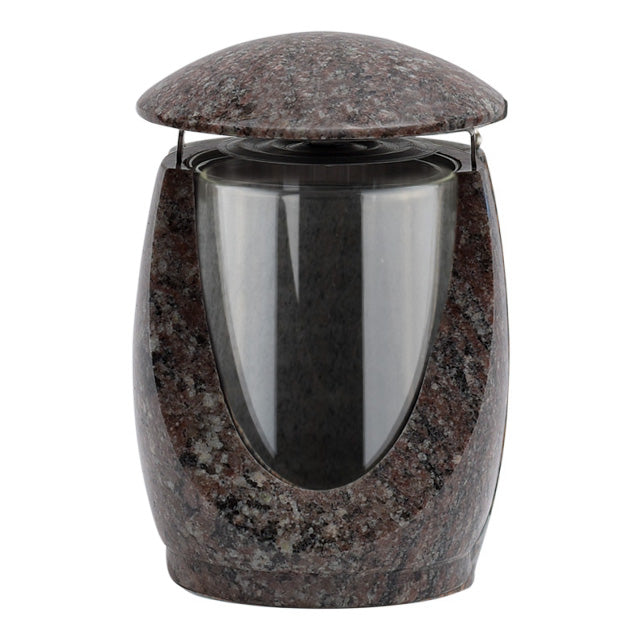 Grablampe Aura aus Granit – Lila Gerais