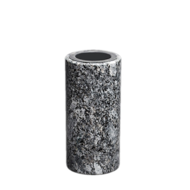 Grabvase rund – Steel Grey