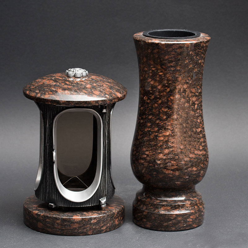 Laterne Vase Granit – Ruby Star
