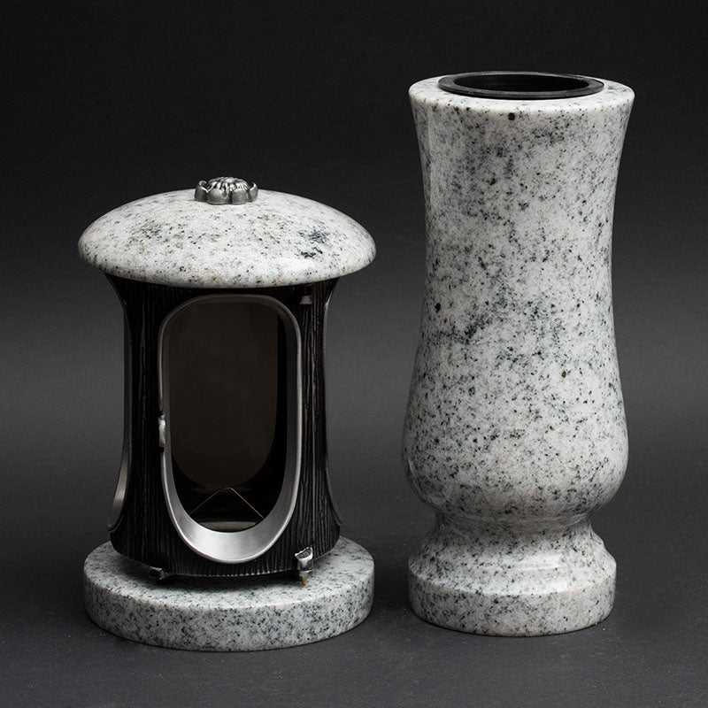 Laterne Vase Granit – Viscont White