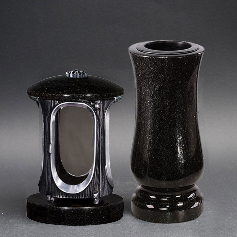 Laterne Vase Granit – Schwedisch Black