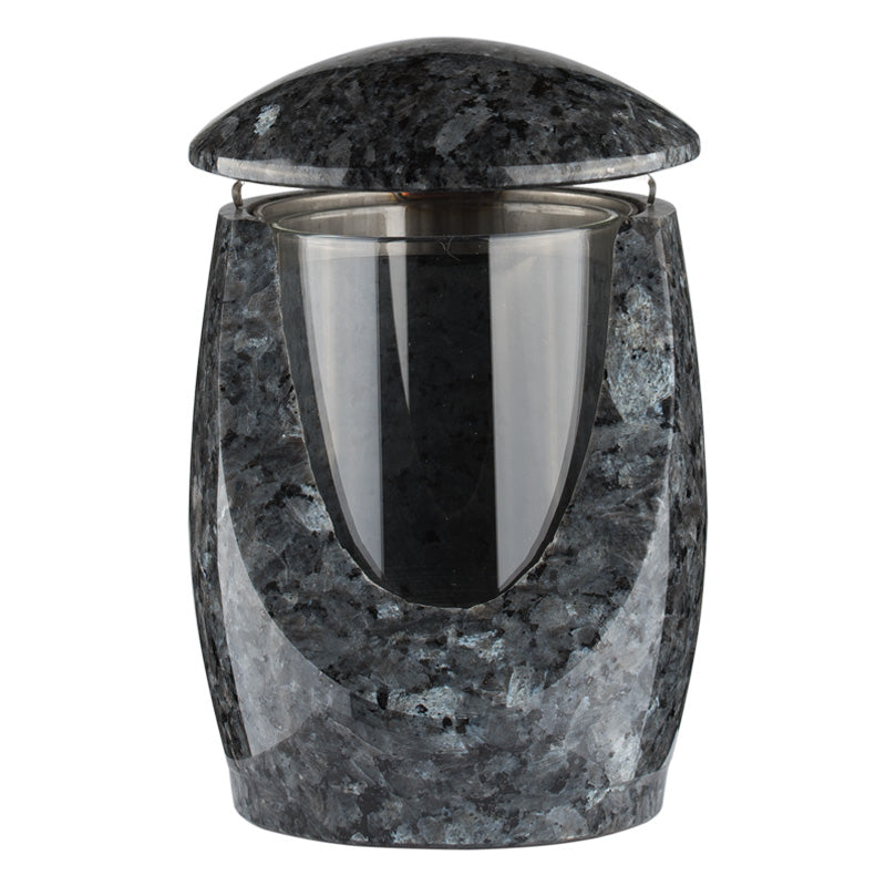 Grablampe Aura aus Granit – Labrador