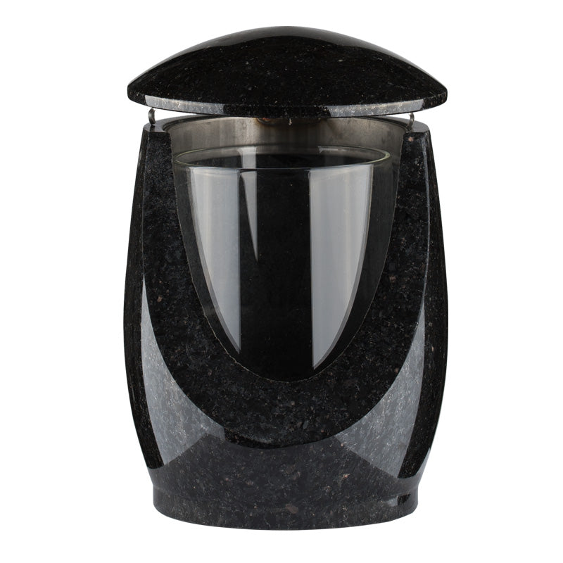 Grablampe Aura aus Granit – Schwedisch Black