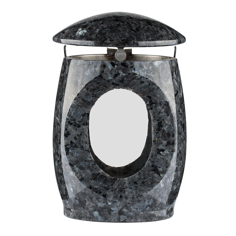 Grablampe Moderna aus Granit – Labrador