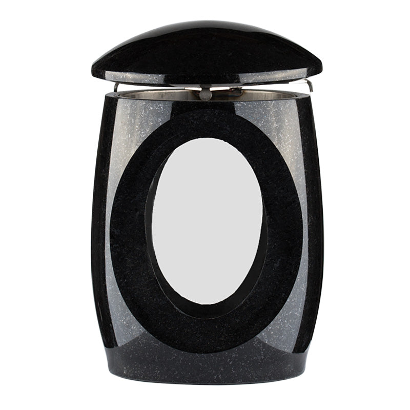 Grablampe Moderna aus Granit – Schwedisch Black
