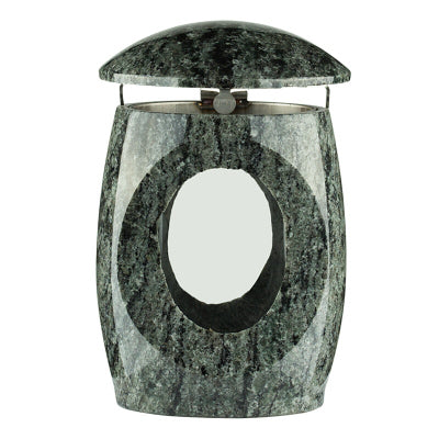 Grablampe Moderna aus Granit – Olive Green