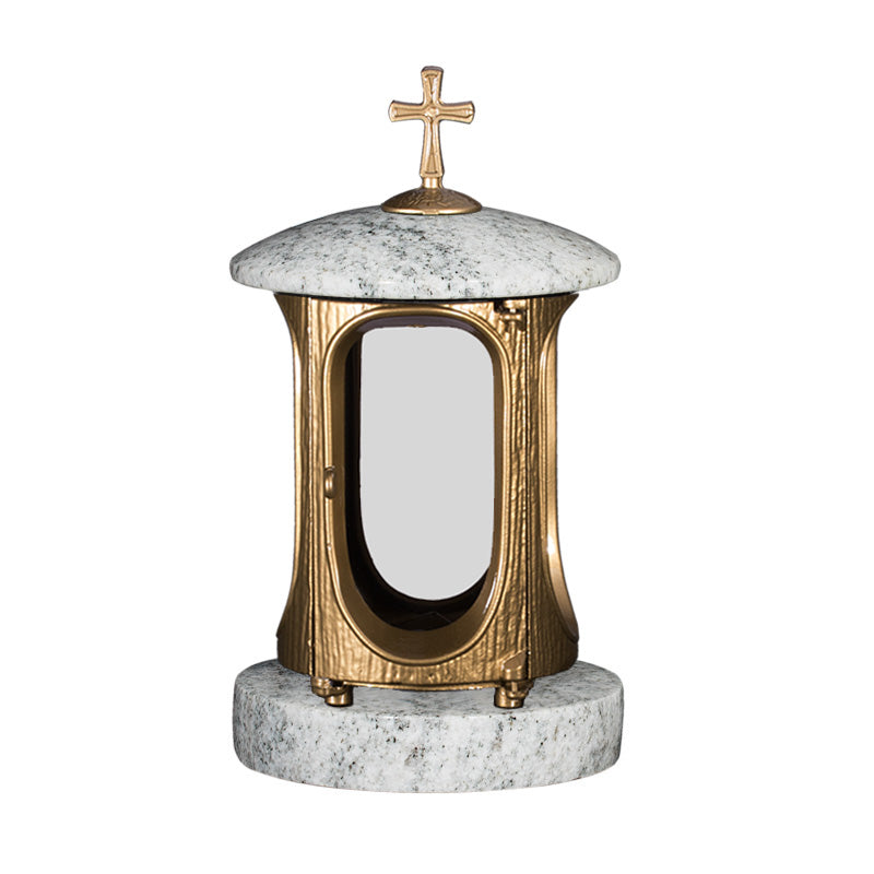 Grablaterne aus Granit Barock II – Viscont White