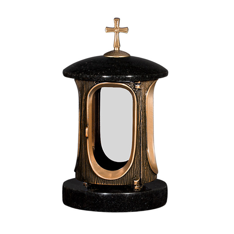 Grablaterne aus Granit Gold – Schwedisch Black