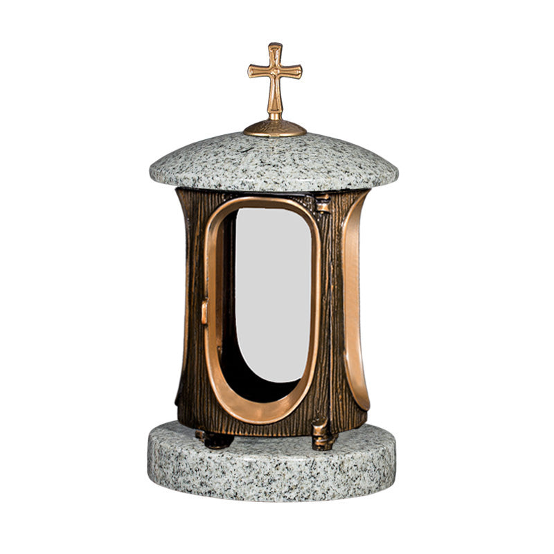 Grablaterne aus Granit Gold – Kuru Grey