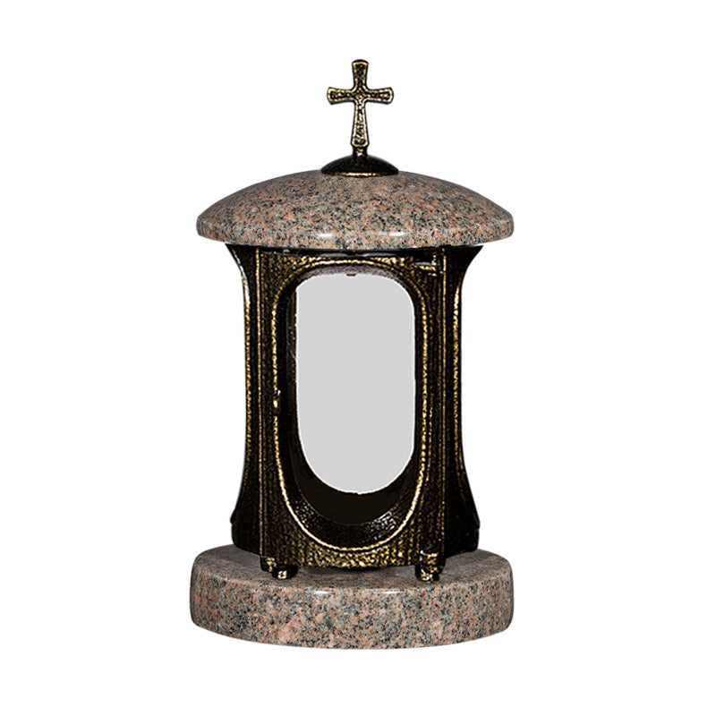 Grablaterne aus Granit Antik – Bohus mit Kreuz